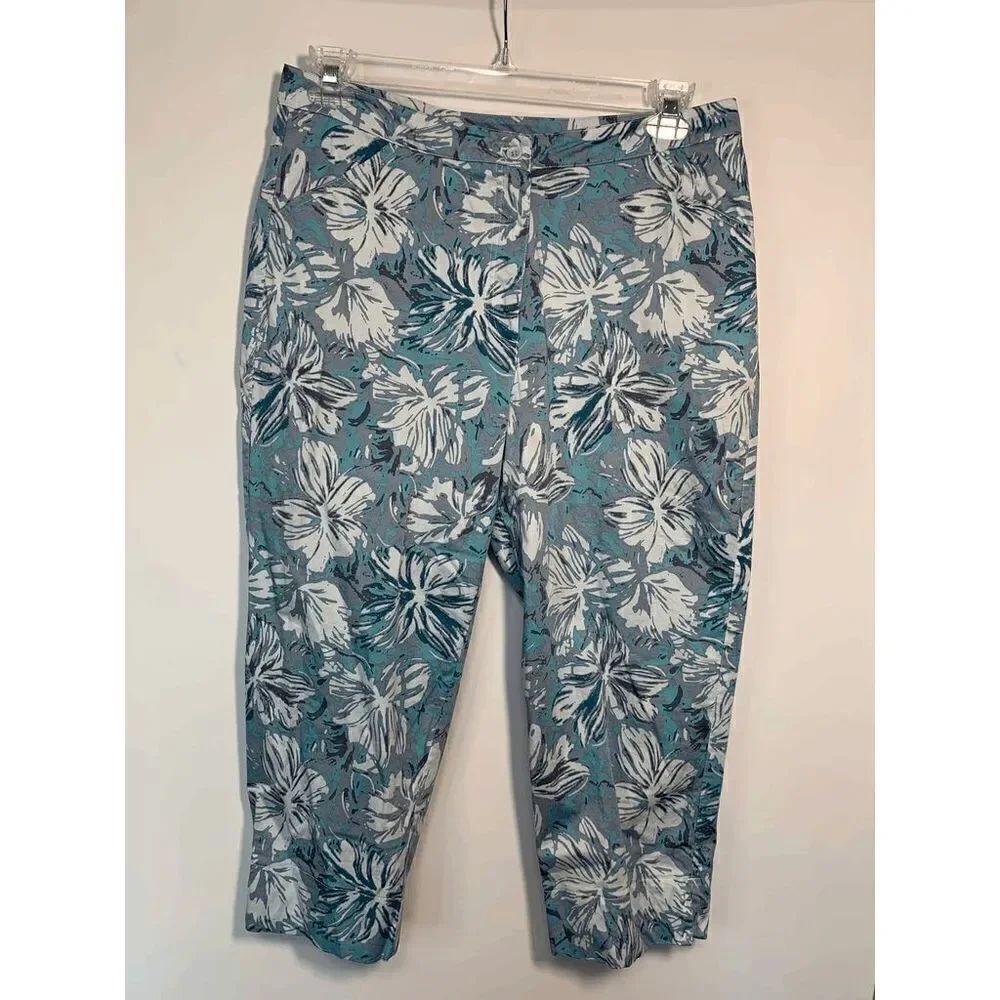 Norm Thompson Floral 20" Inseam Capri Pant